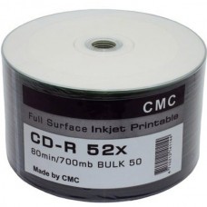 Диск CD-R 700Mb 52x BULK [CMC] inkjet printable [Sp50/600]