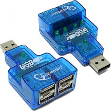 Концентратор USB 2.0 GEMBIRD UHB-CN224 мини, для ноутбука
