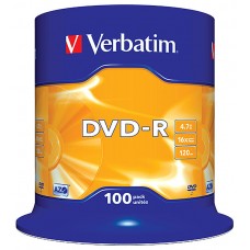 Диск DVD-R 4.7Gb 16x Verbatim #43549 [cake100/400]
