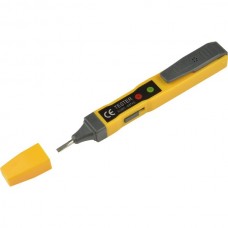 Отвертка индикаторная 140мм, до 250 В, шлицевая, Uniel [UVT-E25 140/1000V YELLOW-GREY]