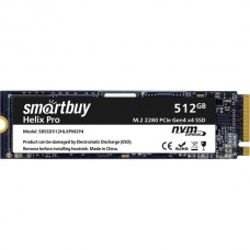 Накопитель SSD M.2 512Gb Smartbuy Helix Pro, R5100/W4400, PCI-E 4.0x4 [SBSSD512HLXPM2P4]