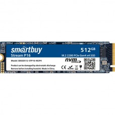 Накопитель SSD M.2 512Gb Smartbuy Stream P16, R5000/W2600, PCI-E 4.0x4 [SBSSD512-STP16-M2P4]