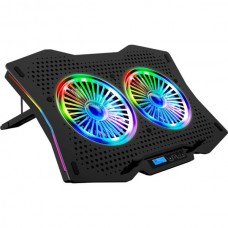 Подставка для ноутбука Jet.A PANTEON CP-172L RGB Black с активным охлаждением