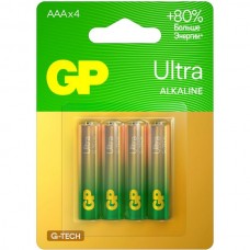 Батарейка GP AAA LR03 Ultra G-TECH Alkaline [BL4/40] [GP 24AUA21-2CRSBC4]