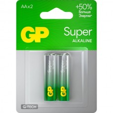 Батарейка GP AA LR06 Super G-TECH Alkaline [BL2/20] [GP 15AA21-2CRSBC2]