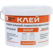 Клей акриловый для напольных покрытий, 1,2кг, MasterTeks HomeMaster, белый