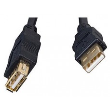 Кабель USB2.0 AM - AF удлинитель, 4.5м, экран, ферр. фильтры, Cablexpert [CCF-USB2-AMAF-15] черный