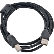 Кабель USB2.0 AM - BM, 1.8м, экран, Cablexpert [CCP-USB2-AMBM-6] черный