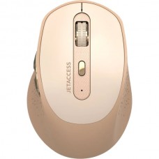 Мышь беспроводная Jet.A OM-R97BW, бежевая, 1600dpi, 2,4Ггц/Bluetooth 5.1, 500 mAh, USB