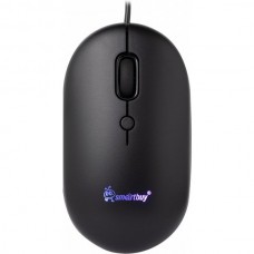 Мышь SmartBuy 328, черная, бесшумная с подсветкой, USB [SBM-328-K]