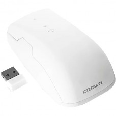 Мышь беспроводная CROWN (сенсорная) CMM-1002W белая, USB