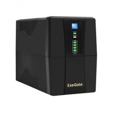ИБП ExeGate Power Back BNB-650.LED.AVR.2SH.RJ.USB (650VA/360W, LED, AVR, 2*Schuko, RJ45) [285555]