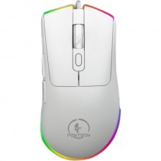 Мышь Jet.A Panteon MS79 (131), 6кн., игровая, белая, 400-7200dpi, RGB-подсветка, LED 13 реж., USB