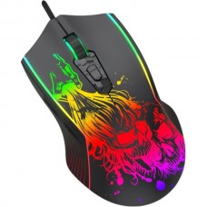 Мышь Jet.A Panteon MS81 (108), 6кн., игровая, черная, 400-7200dpi, RGB-подсветка, LED 13 реж., USB