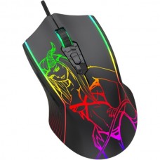 Мышь Jet.A Panteon MS81 (109), 6кн., игровая, черная, 400-7200dpi, RGB-подсветка, LED 13 реж., USB