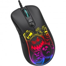 Мышь Jet.A Panteon MS82 (111), 6кн., игровая, черная, 400-7200dpi, RGB-подсветка, LED 13 реж., USB
