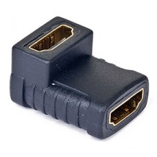 Переходник HDMI-HDMI 19F/19F, угловой, позолоченные контакты, Cablexpert [A-HDMI-FFL]