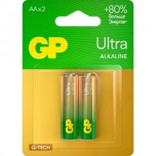 Батарейка GP AA LR06 Ultra G-TECH Alkaline [BL2/20] [GP 15AUA21-2CRSBC2]