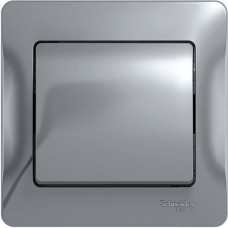 Выключатель с/у 1-кл 10А, IP20, в сборе, Schneider Electric Glossa [GSL000312][15] алюминий