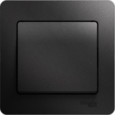 Выключатель с/у 1-кл 10А, IP20, в сборе, Schneider Electric Glossa [GSL000712][15] антрацит
