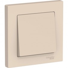 Выключатель с/у 1-кл 10А, IP20, в сборе, Schneider Electric ATLASDESIGN [ATN000212][15] бежевый
