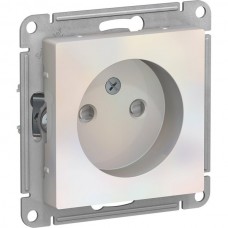 Розетка с/у 2P 16A, IP20, со шторками, Schneider Electric ATLASDESIGN [ATN000449][10] жемчуг