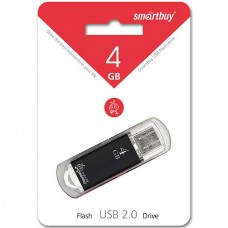 Накопитель USB Flash 4Gb SmartBuy V-Cut Black