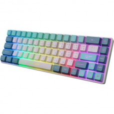 Клавиатура Jet.A PANTEON M2, с LED-подсветкой MULTICOLOR, мембранная, белый-синий, USB