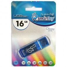 Накопитель USB Flash 16Gb SmartBuy Glossy series Blue