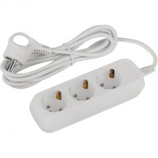 Удлинитель  3м 3 розетки с/з, 10А/2200Вт, ПВС 3х0.75, Эра Greenline [UDL-10-330-E]