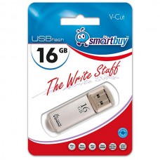 Накопитель USB Flash 16Gb SmartBuy V-Cut Silver