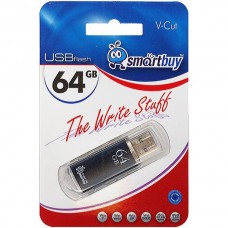 Накопитель USB Flash 64Gb SmartBuy V-Cut Black