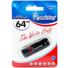 Накопитель USB Flash 64Gb SmartBuy Crown Black