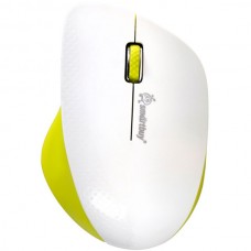 Мышь беспроводная SmartBuy 309AG White/Lemon, USB [SBM-309AG-WL]