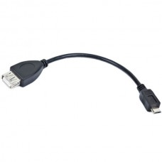 Кабель OTG USB AF - microUSB, 0.15м, Cablexpert [A-OTG-AFBM-001]