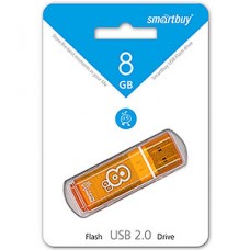 Накопитель USB Flash 8Gb SmartBuy Glossy series Orange