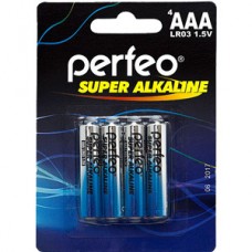 Батарейка Perfeo AAA LR03 Alkaline [BL4/120] [PF LR03/4BL] (PF_3634)