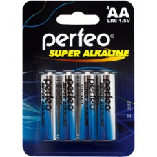 Батарейка Perfeo AA LR6 Alkaline [BL4/120] [PF LR6/4BL]