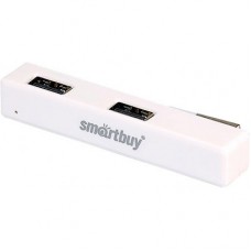 Концентратор USB 2.0 SmartBuy, 4 порта, белый [SBHA-408-W]