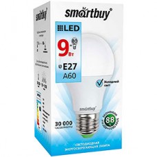 Лампа LED E27/A60 груша,  9W, 4000K, 720Лм, Smartbuy [SBL-A60-09-40K-E27-N]