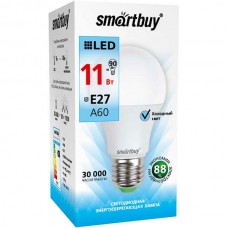 Лампа LED E27/A60 груша, 11W, 4000K, 880Лм, Smartbuy [SBL-A60-11-40K-E27-A]