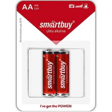 Батарейка SmartBuy AA LR6 Alkaline [BL2/24/480] [SBBA-2A02B]