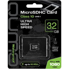 Карта памяти Micro SDHC 32Gb QUMO Class 10 без адаптера UHS-I, 3.0 [QM32GMICSDHC10U1NA]