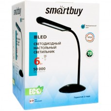 Светильник настольный LED  6W, сенсорный, 6000K, SmartBuy [SBL-DL-6-WL-Black] черный