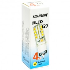 Лампа LED G9, 4W/220В, 3000K, 210Лм, Smartbuy [SBL-G9 04-30K]