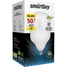 Лампа LED E27/T140 цилиндр,  50W, 4000K, 4500Лм, Smartbuy [SBL-HP-50-4K-E27]