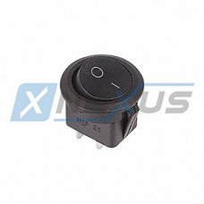 Выключатель клавишный круглый 250В 6А 2c ON-OFF черный RWB-212/SC-214/MRS-102-8 REXANT [36-2550]