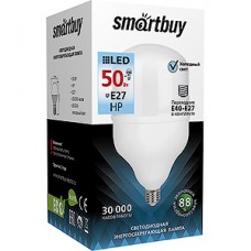 Лампа LED E27/T140 цилиндр,  50W, 6500K, 4500Лм, Smartbuy [SBL-HP-50-65K-E27]