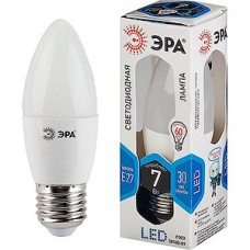 Лампа LED E27/B35 свеча,  7W, 4000K, 560Лм, ЭРА [LED smd B35-7W-840-E27]