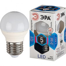 Лампа LED E27/P45 шар,  5W, 4000K, 400Лм, ЭРА [LED smd P45-5W-840-E27]